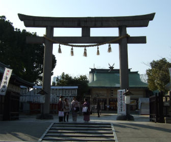 生國魂神社の鳥居