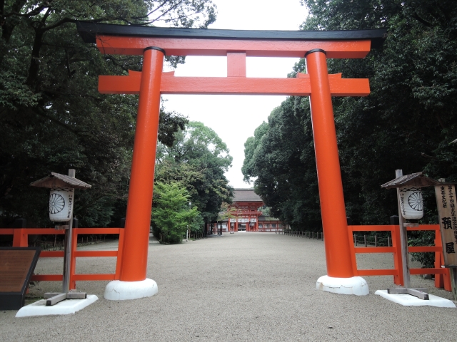 下鴨神社の南口鳥居