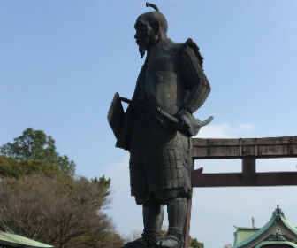 豊国神社の豊臣秀吉像