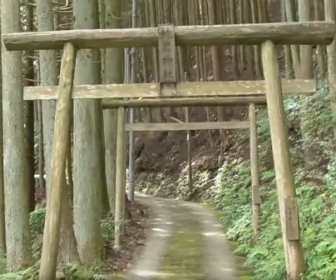 蛇岩大明神（蛇岩神社の鳥居）