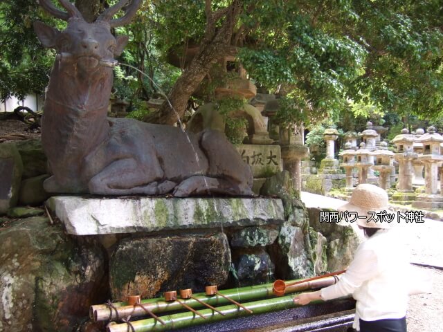 春日大社「伏鹿手水所」