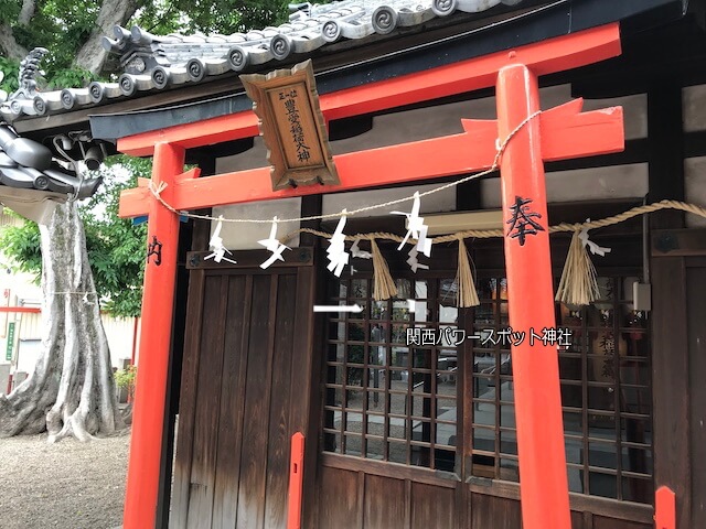 「若宮八幡大神宮」の末社「豊受稲荷大神」