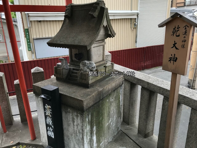 「若宮八幡大神宮」の末社「乾大神」