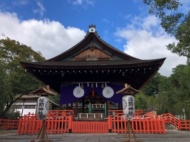 建勲神社の拝殿