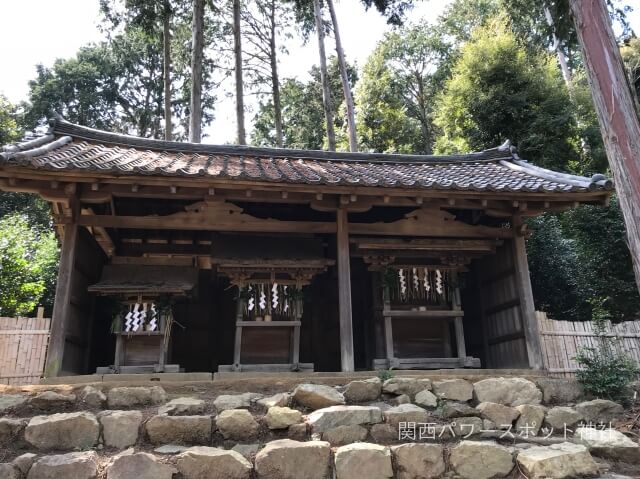 自玉手祭来酒解神社の摂末社「三社宮（天照大神社・月讀社、蛭子社）」