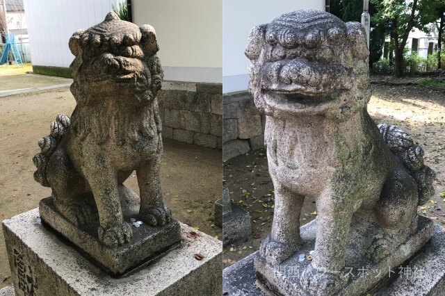 弓削神社（八尾市東弓削）の狛狗