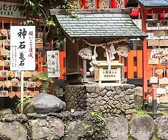 野宮神社の神石「亀石」撫でると1年以内に願いが叶う（一願成就）