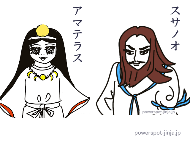 アマテラスとスサノオ