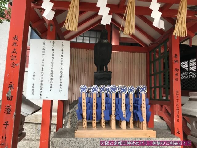 阿倍王子神社「御鳥社（願掛け御鳥）」