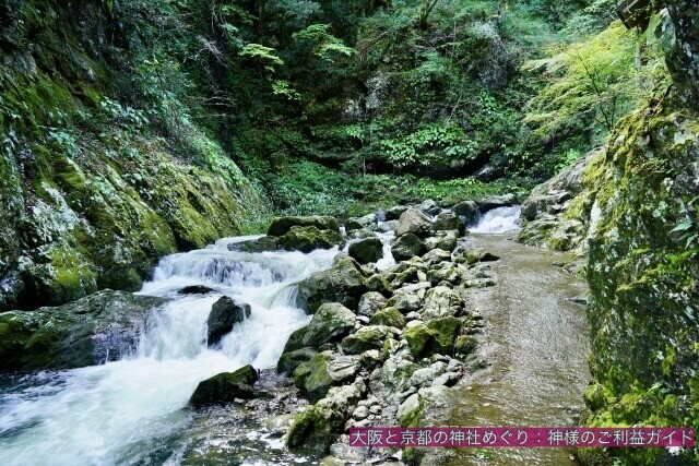 天岩戸神社(京都・元伊勢)周辺の渓流