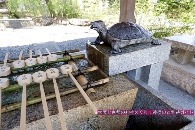松尾大社 亀の手水舎