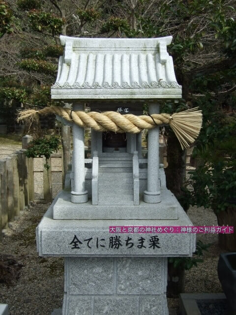 乃木神社(京都)「全てに勝ちま栗」祠
