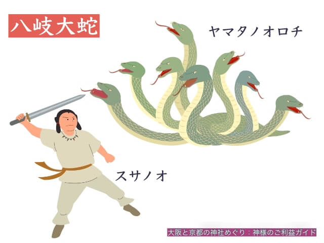 八岐の大蛇（ヤマタノオロチ）伝説・スサノオ